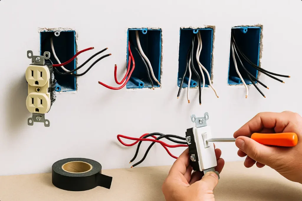 Outlets Switches Installation Services by Licensed Electrician in Dundas, ON